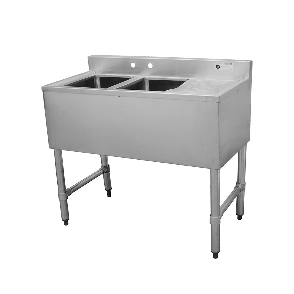 ServWare BAR2B26CWP 26" Underbar Sink Pizza Solutions