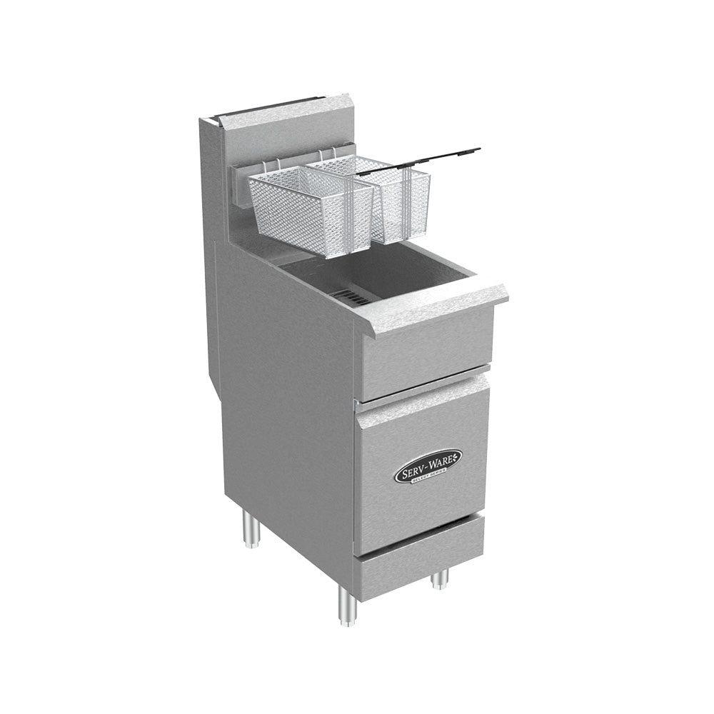 ServWare 50 lb. Gas Fryer Pizza Solutions