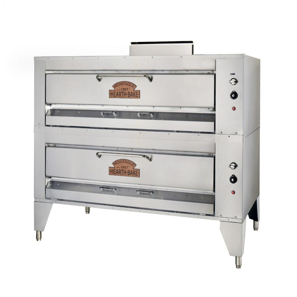 Montague 25P-2 Hearthbake Double Deck Gas Pizza Oven – Pizza Solutions, image size:1000x1000