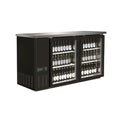 Serv-Ware BB3-24G-HC 61" Back Bar Solid Door Refrigerator