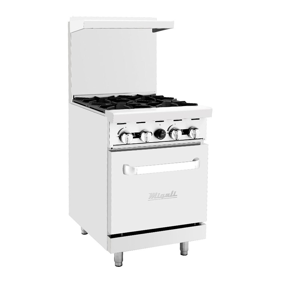 Serv-Ware SGR-2B-24G 36 2-Burner Gas Range w/ 24 Griddle – Pizza Solutions