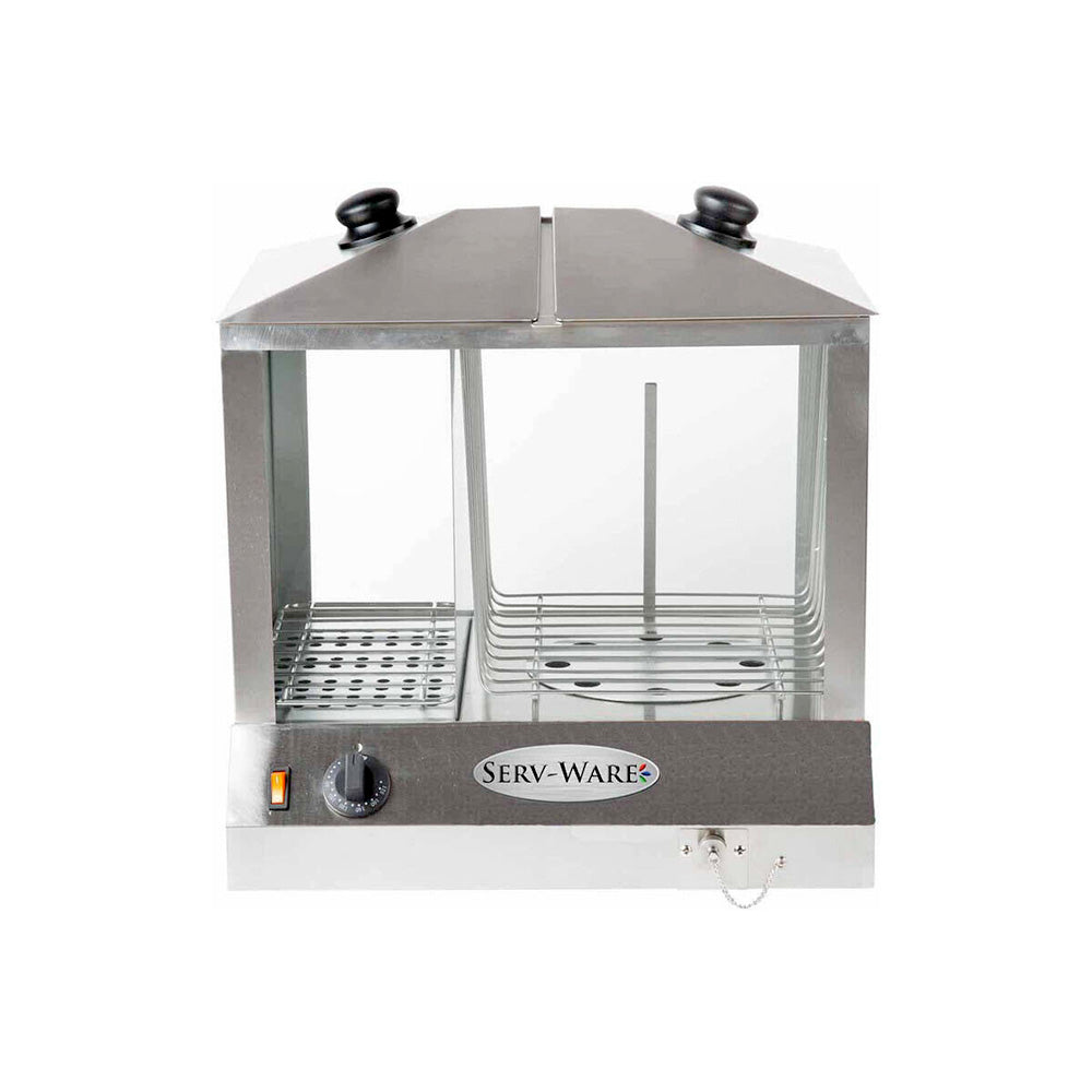 Serv-Ware EHS02 100-Hot Dog Electric Countertop Steamer – Pizza Solutions