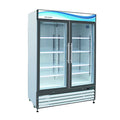 Serv-Ware GF48-HC Glass Double Door Reach-In Freezer Merchandiser