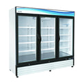 Serv-Ware GR72-HC Glass Triple Door Reach-In Refrigerator Merchandiser