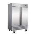 Serv-Ware RF2-HC Stainless Steel Two Door Reach-In Freezer