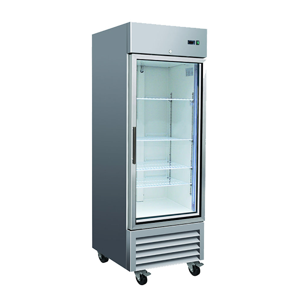 ServWare RR1GHC Glass Door ReachIn Refrigerator Pizza Solutions