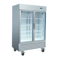 Serv-Ware RR2G-HC Hinged 2-Door Reach-In Refrigerator Merchandiser